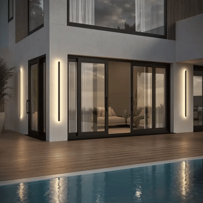 Svelte Rgb Outdoor Ip65 Minimalistische Lineare Wandleuchte Led Atmospharenbeleuchtung Fur Innen Und Aussenbereiche 2