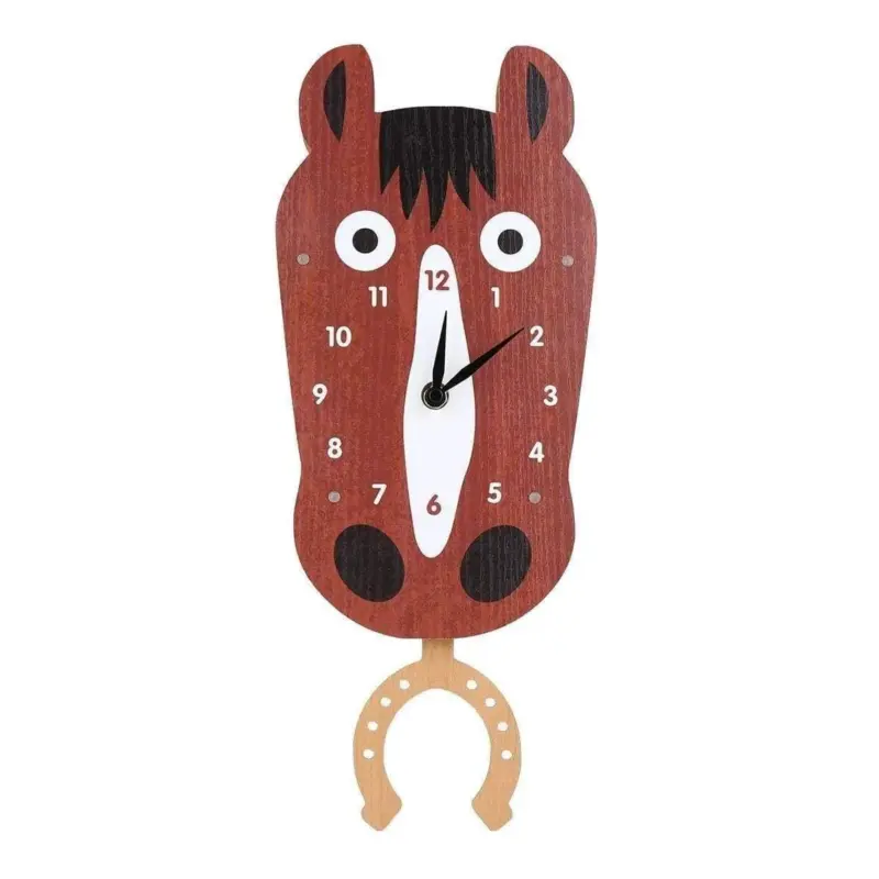 Swinging-Horse-Kids-Bedroom-Wall-Clocks-Fun-and-Whimsical-Decor-2 Swinging Horse Kids Bedroom Wall Clocks Fun and Whimsical Decor