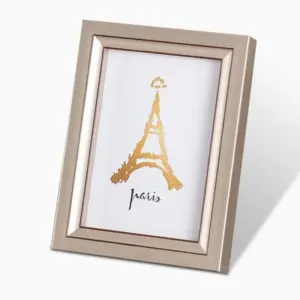 Rectangular Resin Glass Photo Frames with Desktop and Wall Decor
