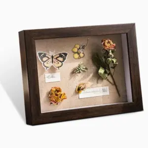 Rectangular Wooden Photo Frames with Desktop Wall Decor