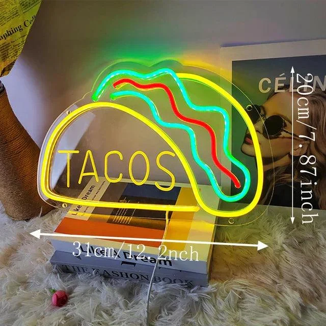 Tacos Hamburger Pizza Hot Dog Neon Sign Night Light Burger Wall Hanging Led Restaurant Burger Shop.jpg 640x640 606e8b15 72b8 426e Bd46 C18e80a99799