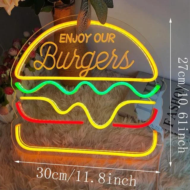 Tacos Hamburger Pizza Hot Dog Neon Sign Night Light Burger Wall Hanging Led Restaurant Burger Shop.jpg 640x640 Ec2d68a8 D061 4488 Ae85 Fa6e3c6d8124