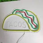 Tacos Hamburger Pizza Hot Dog Neon Sign Night Light Burger Wall Hanging LED Restaurant Burger Shop 9cab660b d765 4d2d afd6 a38fc5d67e86