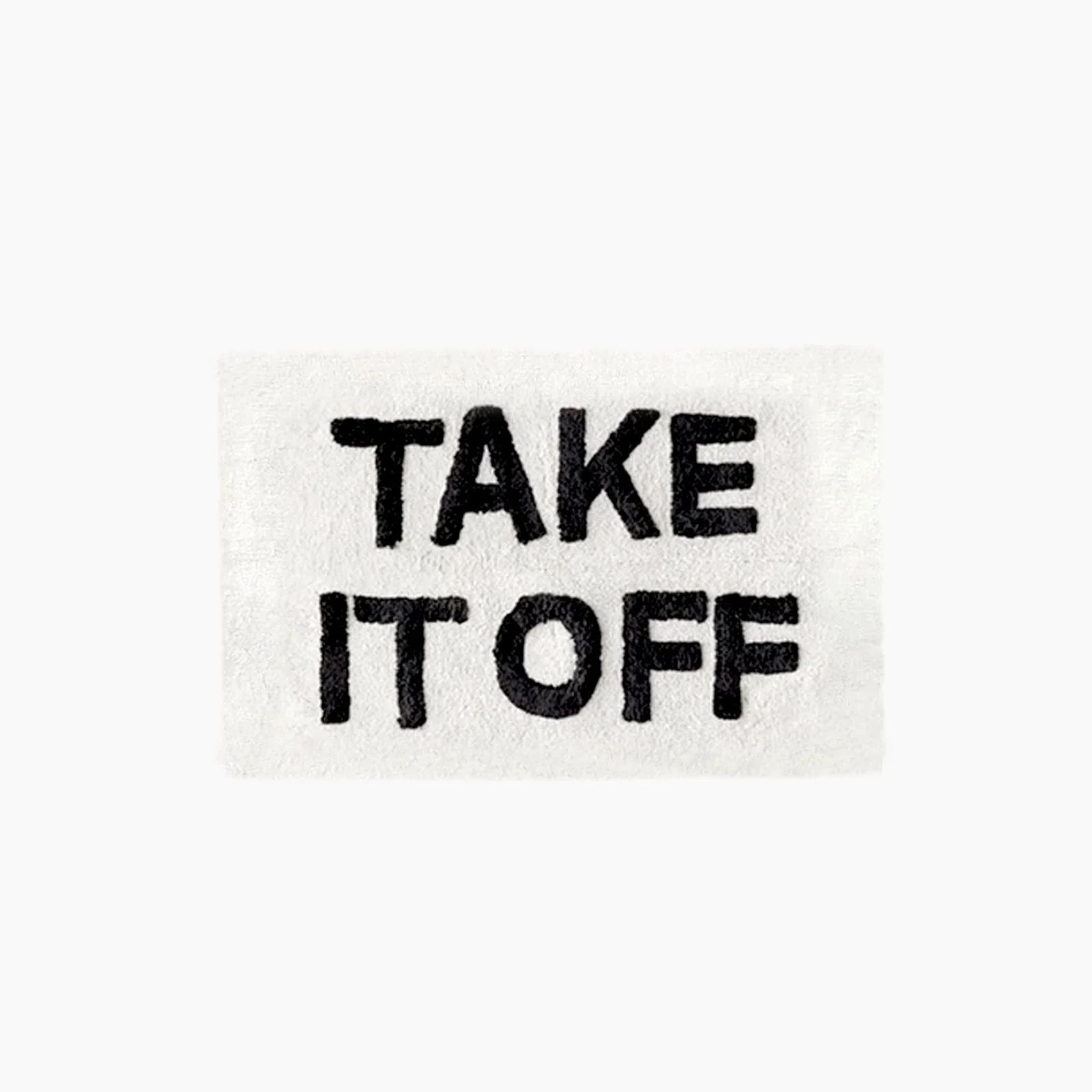 "Take It Off" Hand-Crafted Bath Mat - #Homeko#