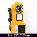 TelephoneModelVintageMetalOrnamentEuropeanPhotoPropsSculpturesandStatues Homeko1