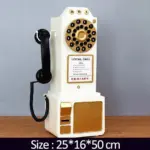 TelephoneModelVintageMetalOrnamentEuropeanPhotoPropsSculpturesandStatues Homeko12