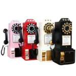 TelephoneModelVintageMetalOrnamentEuropeanPhotoPropsSculpturesandStatues Homeko3