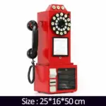 TelephoneModelVintageMetalOrnamentEuropeanPhotoPropsSculpturesandStatues Homeko7