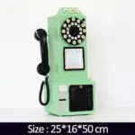 TelephoneModelVintageMetalOrnamentEuropeanPhotoPropsSculpturesandStatues Homeko8