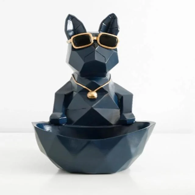 Texture Blue Dog Bowl S