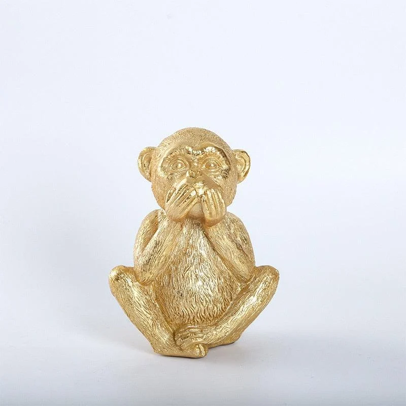 Three Wise Golden Monkeys - Homeko