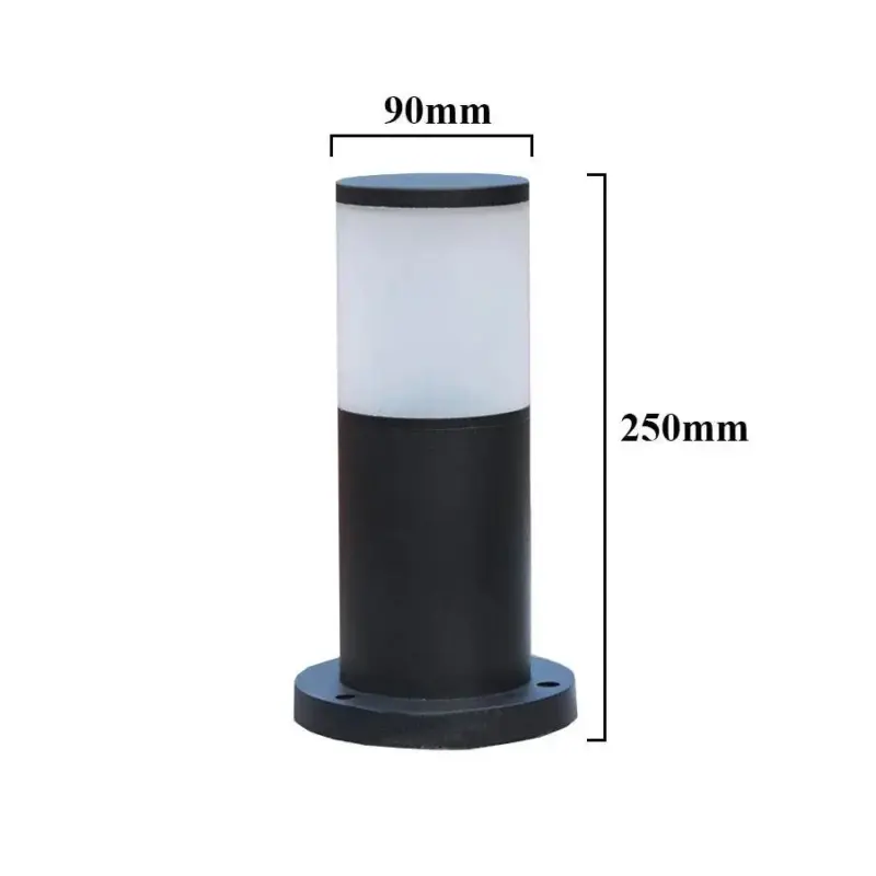 Thrisdar 25CM E27 9W Outdoor Garden Pathway Lawn Lamp With Clear Lampshde Landscape Lawn Pillar Light 180a30fa 4dbb 46ce aa02 d5508e43f717