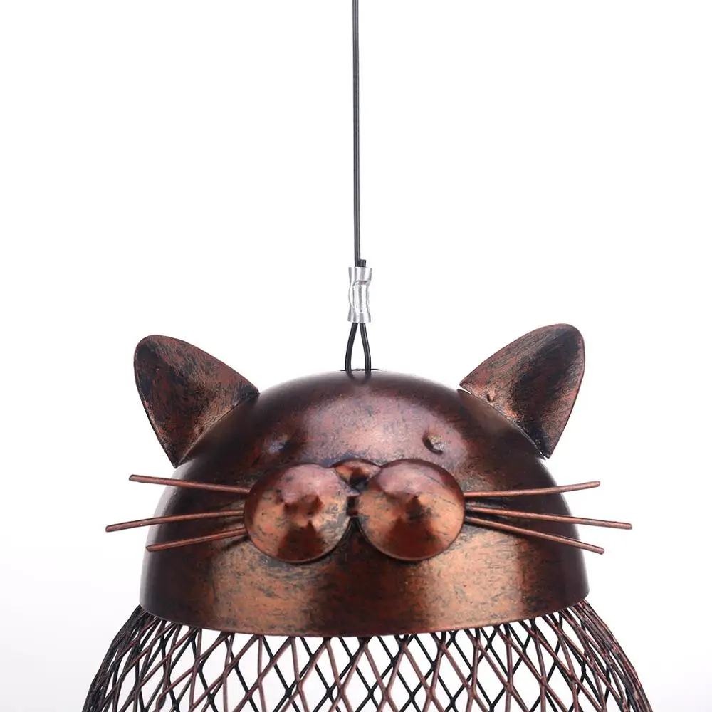 Cat & Chicken Bird Outdoor Garden Feeder Decor
