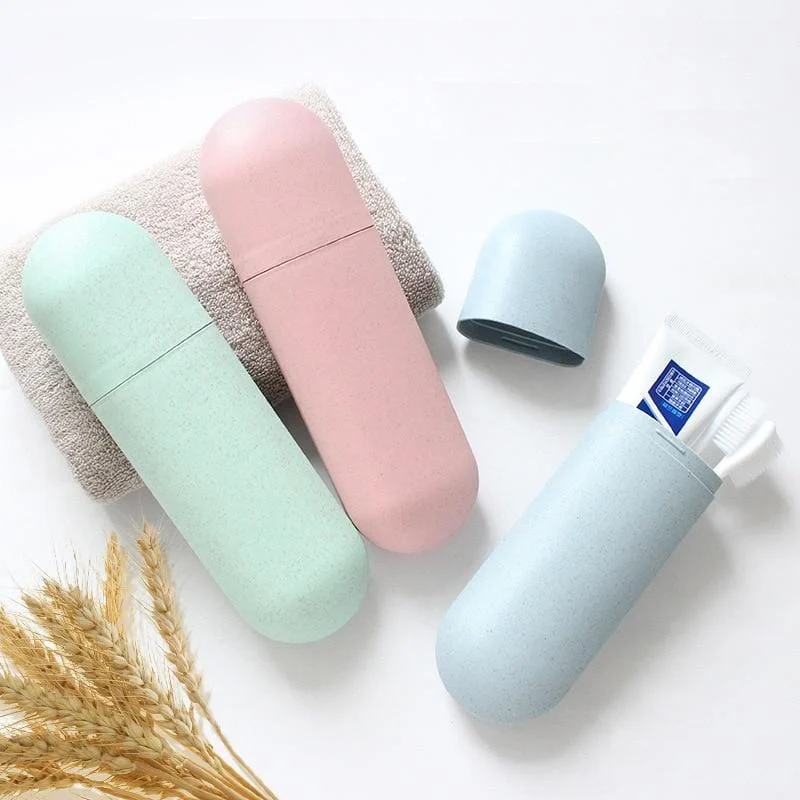 Toothbrush Holder Cosmetic Capsule Travel Case Organiser 1pc Portable Cosmetic Case Bathroom Organizer For Toothbrush 8cde58b5 0507 4799 9dad 317eb6e3c4aa