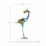 Toucan Iron Sculpture Garden Decor Playful Cartoon Inspired Design