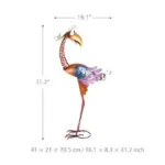 Toucan Iron Sculpture Garden Decor Playful Cartoon Inspired Design