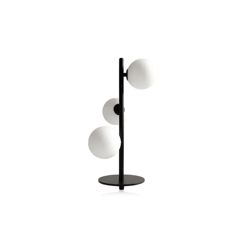 TripleBallTableLampblack