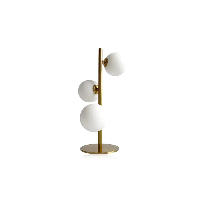 TripleBallTableLampgold