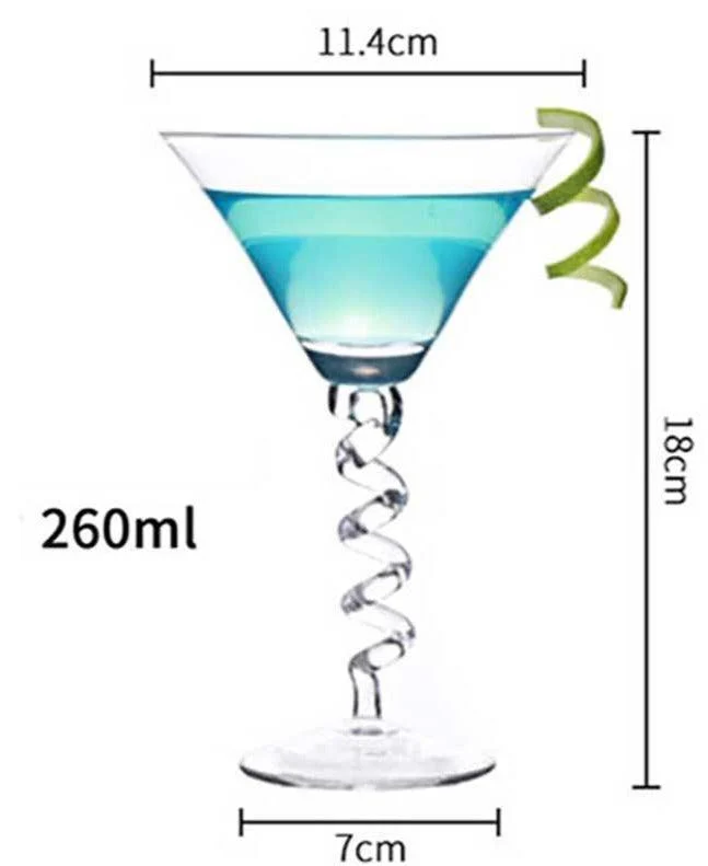 Twist Cocktail Glass - ISTANBULLU LTD