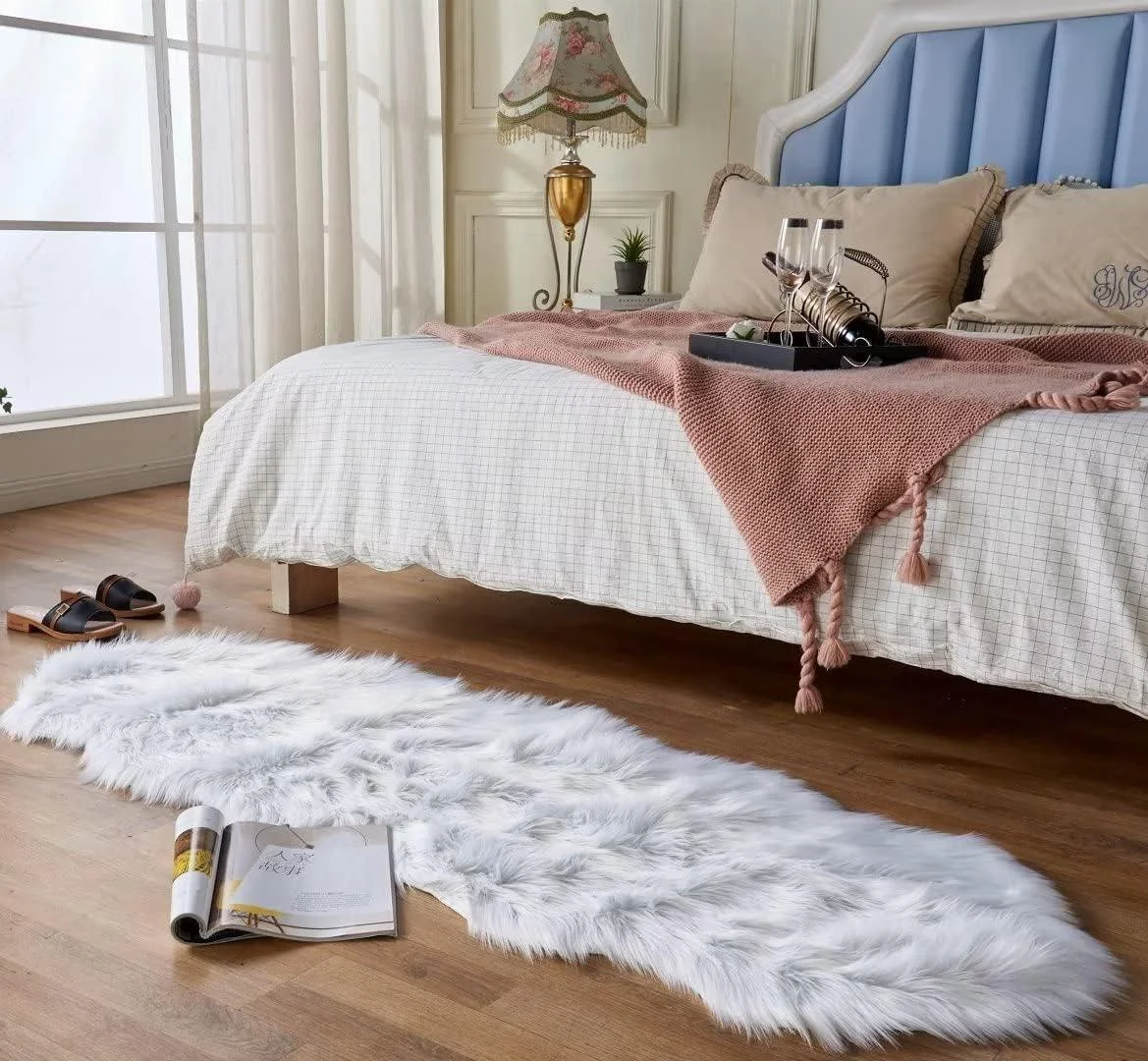 Ultra Soft Fluffy Sheepskin Area Rug - Homeko