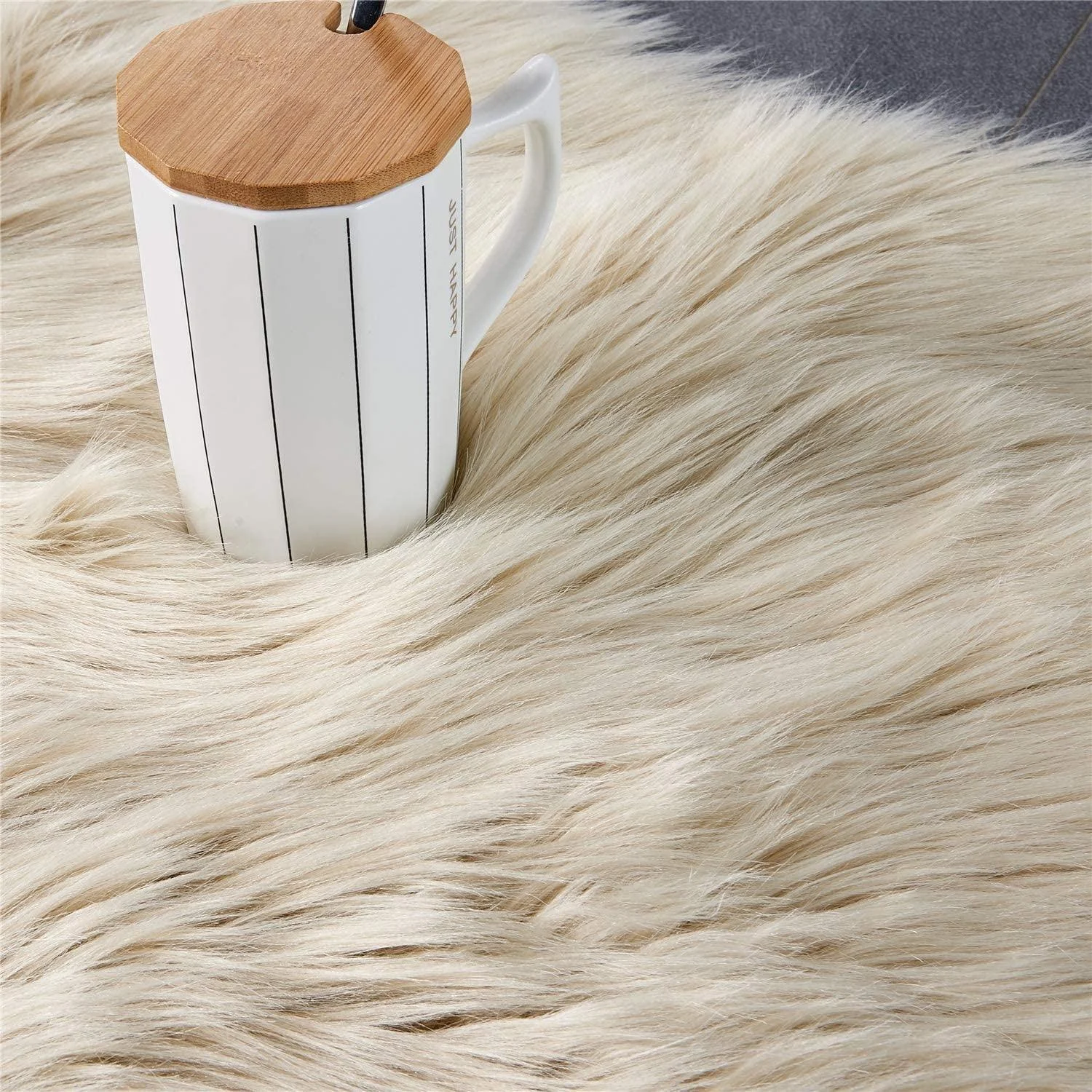 Ultra Soft Fluffy Sheepskin Area Rug - Homeko