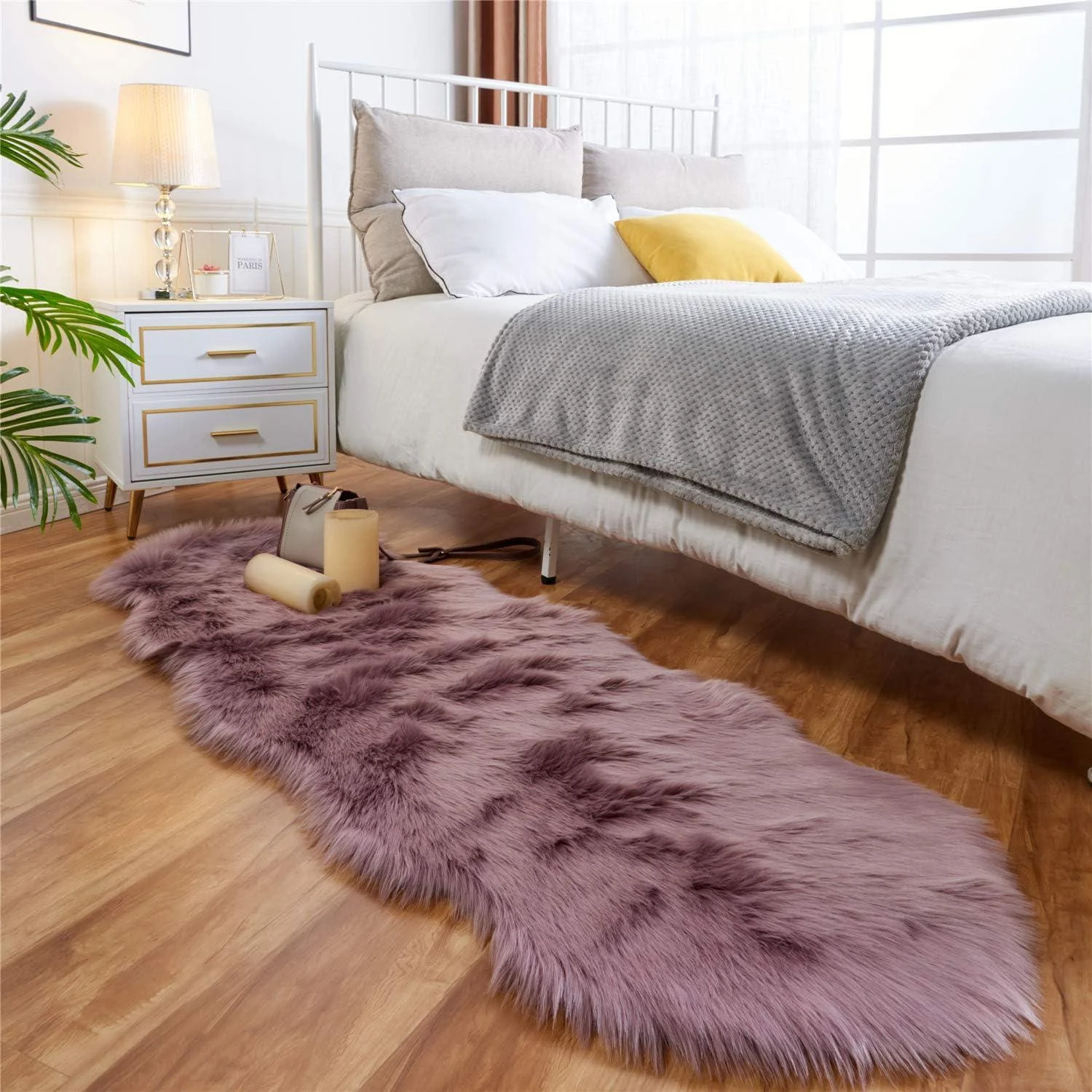 Ultra Soft Fluffy Sheepskin Area Rug - Homeko