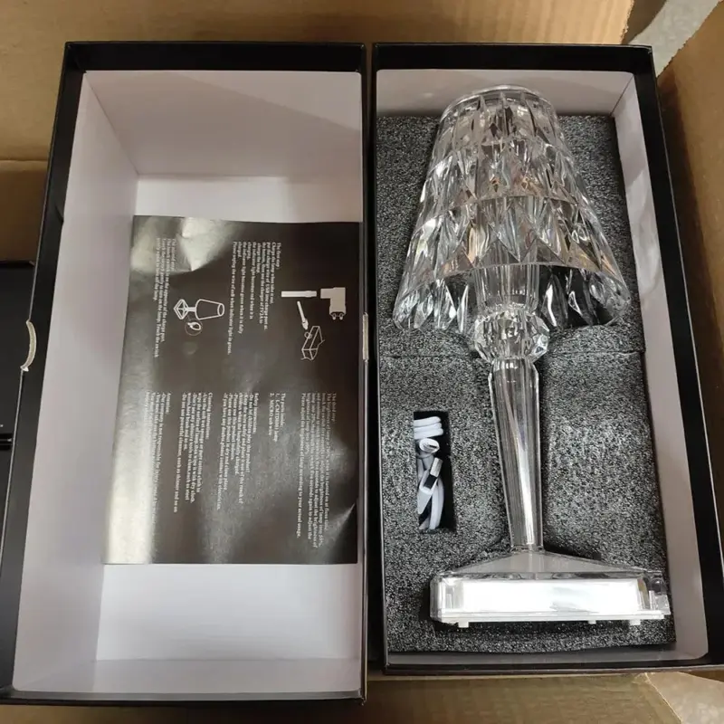 Usb C Oplaadbare Draadloze Tafellamp Acryl Kristal Kunst Tafellamp Voor Slaapkamer Hotel Woonkamer Bureaulamp Restaurant a7144955 ebc9 4d96 8d96 6690f7d482a5