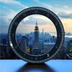 Usb LED Digital Wall Clock Modern Design Dual Use Dimming Digital Circular Photoreceptive Clocks For Home