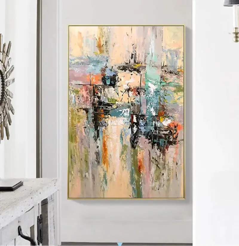 Utopian World Handmade Painting Decorfaure