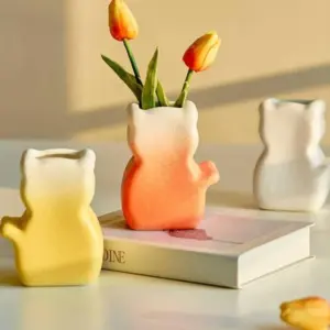 Small Ceramic Kitty Cat Vase - ISTANBULLU LTD