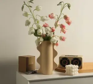 Scandi Funky Ceramic Curve Vase