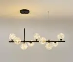VR7dSandyha Led Kroonluchters Nordic Magic Bean Glas Bal G9 Opknoping Hanger Verlichting Voor Woonkamer Eettafel Schorsing
