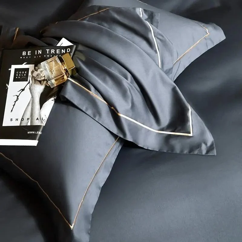 Vega Solid Color Duvet Cover Set Decorfaure 1685707372