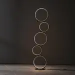 Vertical Five Rings Floor Lamp Unique Modern Lighting for Home Decor