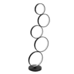 Vertical Five Rings Floor Lamp Unique Modern Lighting for Home Decor