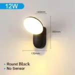 Vierkante Ronde Led Wandlamp Pir Bewegingssensor Waterdichte Buitentuinlamp 12W AC85 265V Wandkandelaar Portieklicht.jpg 640x640 72a54052 cd52 4806 b996 863a2bc1e27a