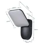 Vierkante Ronde Led Wandlamp Pir Bewegingssensor Waterdichte Buitentuinlamp 12W AC85 265V Wandkandelaar Portieklicht 1ffc78be fa46 43fd 8bff aa1c4531f764