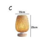 Vintage Bamboohandicraft Table Lamps Handmade bedroom bedside desk lights living room decor warm bamboo wood lamp 03aa9b9b f1c9 4c28 aec9 ecb6fe12f329