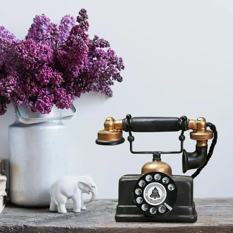 Vintage Creatieve Telefoon Model Antiek Ornament Ambachtelijke Huisdecoratie Kid Cadeau Uitstekend Vakmanschap Goed Duurzaamheid d7f6a0e9 f991 4260 9edd eef1ae1f1eff