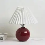 Vintage Geplooide Tafellamp Voor Slaapkamer Woonkamer Eetkamer Met E27 Lamp Keramische Base Au Us Eu Uk.jpg 640x640 81ce584b e329 4282 9be1 f0e0cfd3dc08
