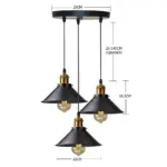 Vintage LED Retro Russia Pendant Lights Chandeliers iron Lampshade for Loft Kitchen Dining Bedroom Home Lighting 7466b0e0 984e 4db6 9950 d915831603a1