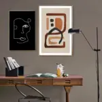 VintageAbstractFace Homeko1