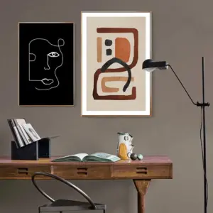 Vintage Abstract Face