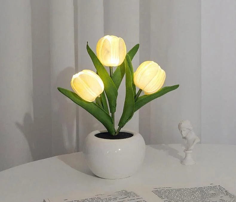 Vintage Aesthetic Tulip Table Lamp - ISTANBULLU LTD