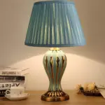 VintageAmericanaSchreibtischlampeNostalgischeEleganzinMarineblau
