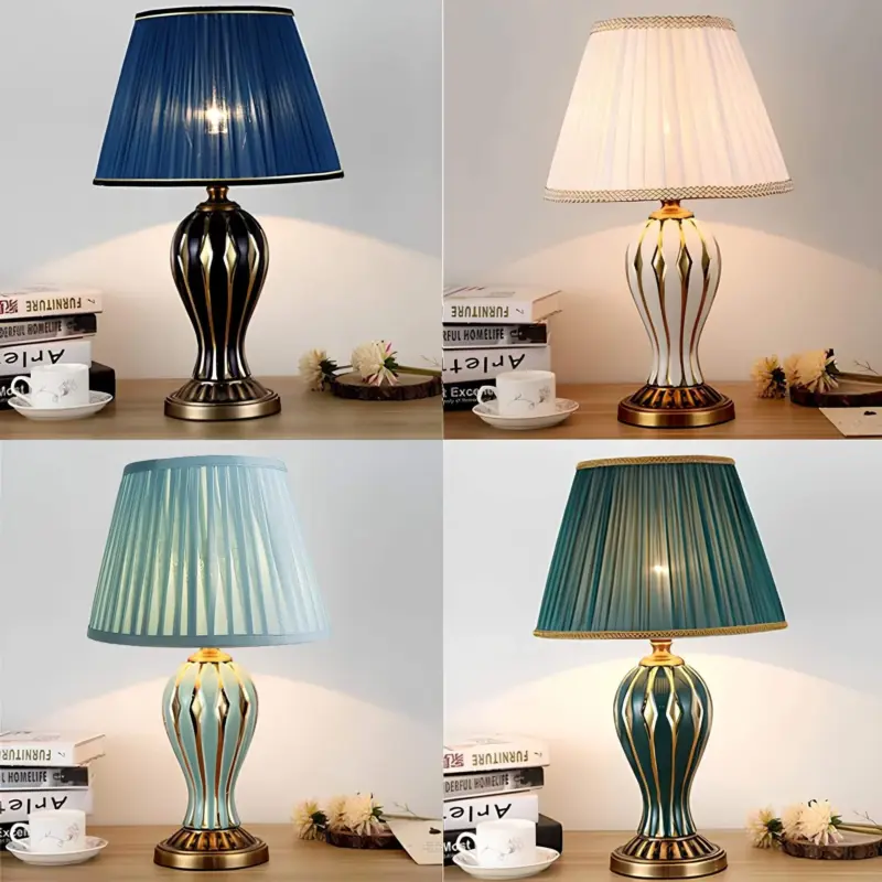 VintageAmericanaSchreibtischlampeNostalgischeEleganzinMarineblau4