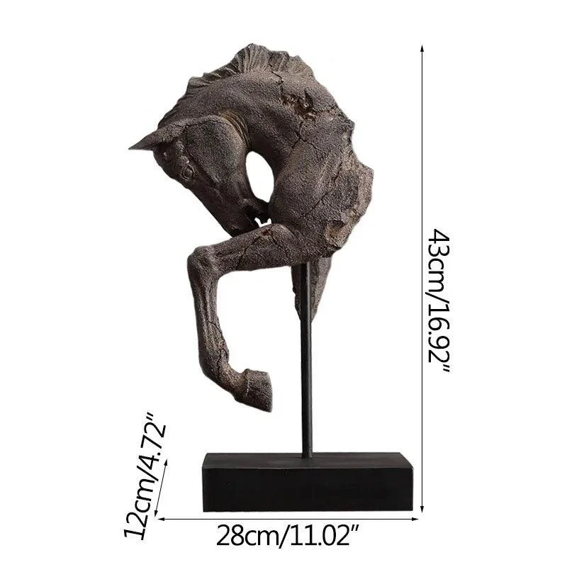 Vintage Antique Horse Sculptures and Statues Home Decoration Furnishings Gifts - Homeko