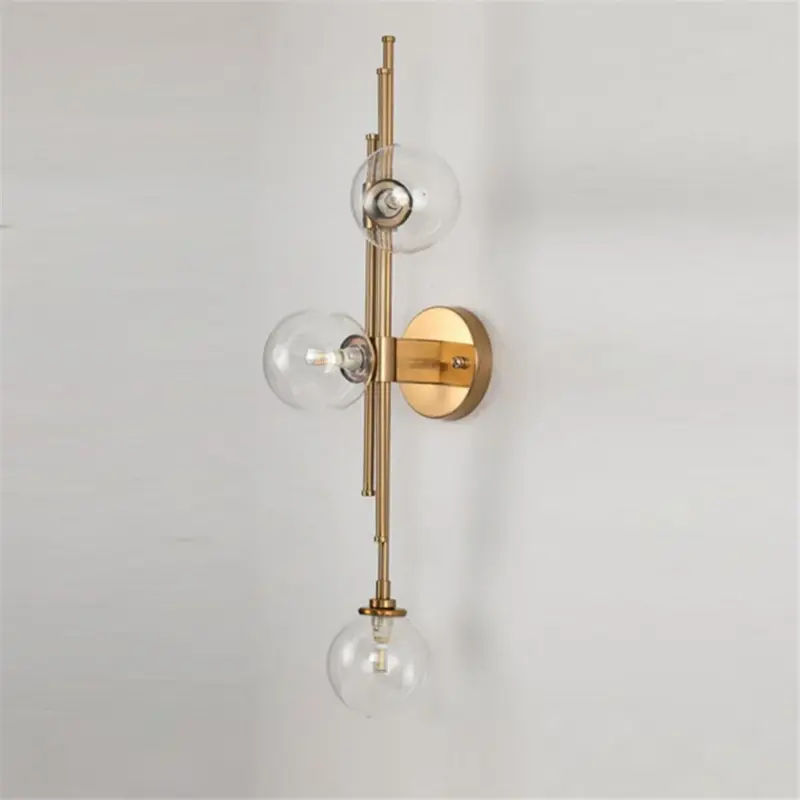 VintageBall3HeadsGlassWallLamp