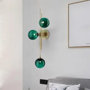 Homeko Ball 3 Heads Glass Wall Lamp
