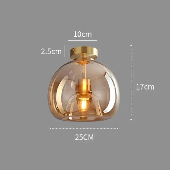 Vintagebubbleglassflushmountceilinglight Homdiy